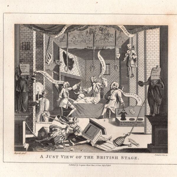 Hogarth William (1697-1764), A Just view of the British Stage, 1813
