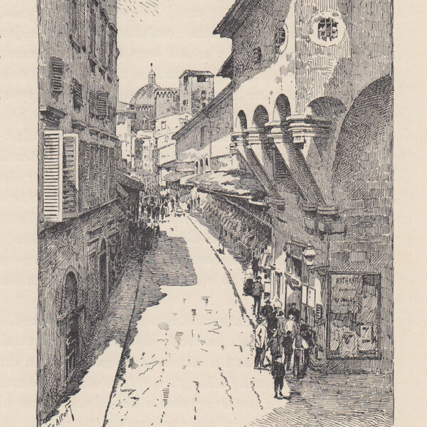 Firenze, Ponte Vecchio, 1890