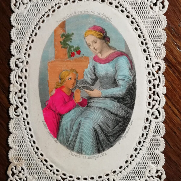 Purezza e semplicità, acquaforte acquarellata, 1850