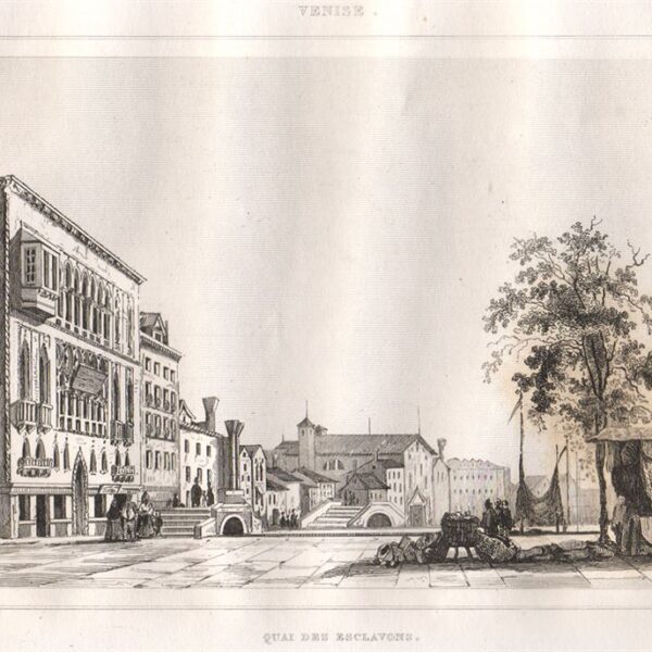 Venezia, Riva degli Schiavoni, 1834