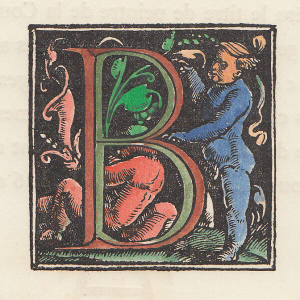 Monogramma, Lettera B, 1882