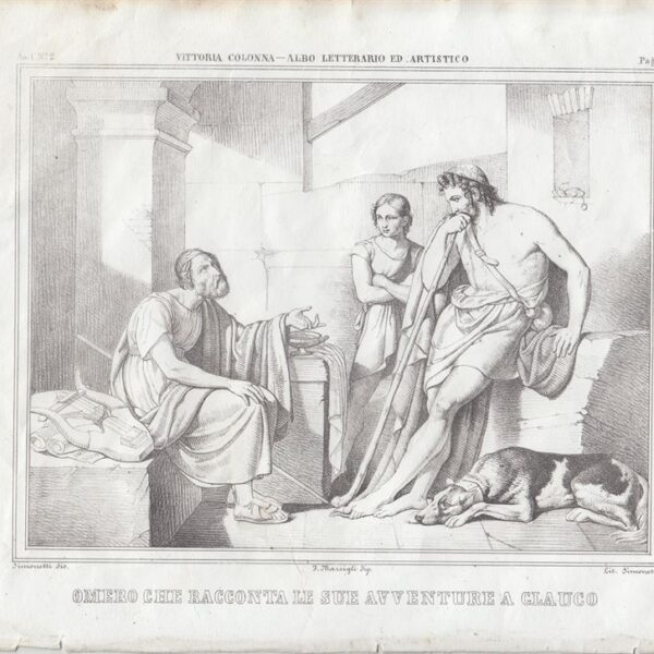 Omero e Glauco, 1850