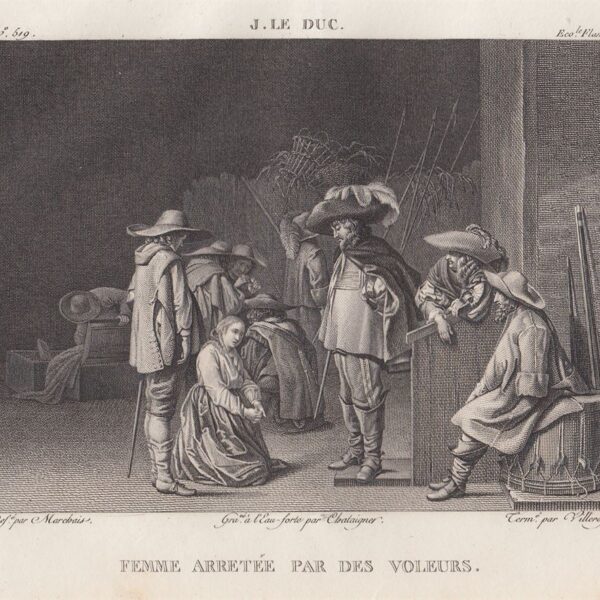 Donna rapita da ladri, J. Le Duc, 1850