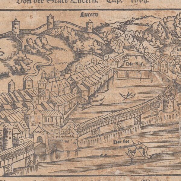 Lucerna, Svizzera, Cosmographia, 1588
