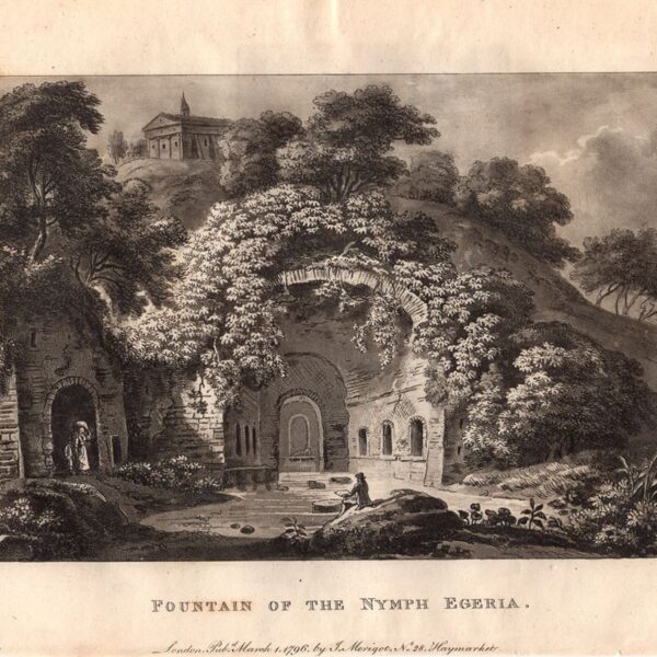 Roma, Fontana della Ninfa Egeria, 1798