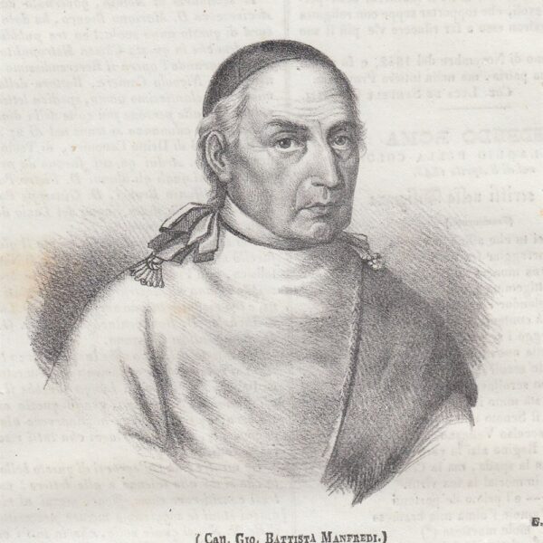 Canonico Gio. Battista Manfredi, 1843