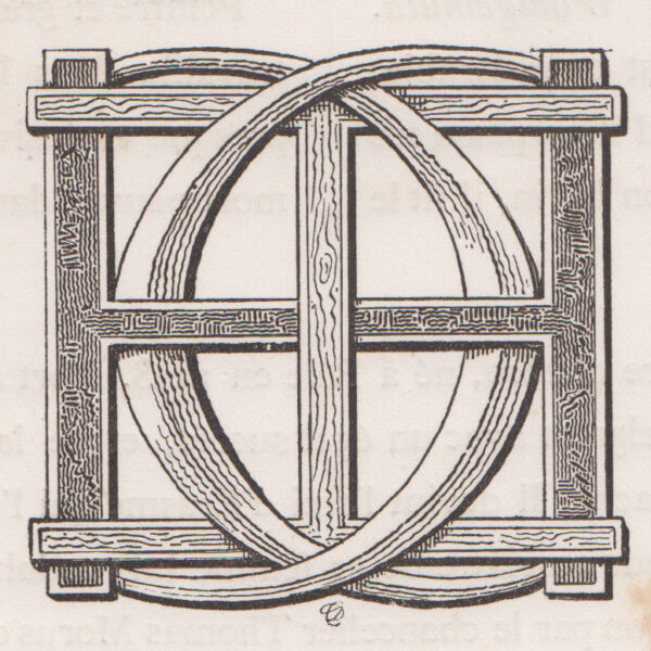 Monogramma, Lettere H e C, 1882