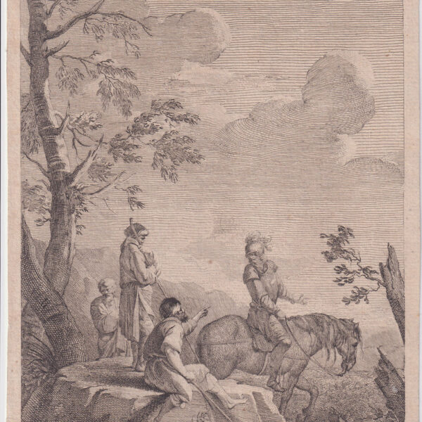 Da Salvator Rosa, R.Earlom, I Viaggiatori, 1766