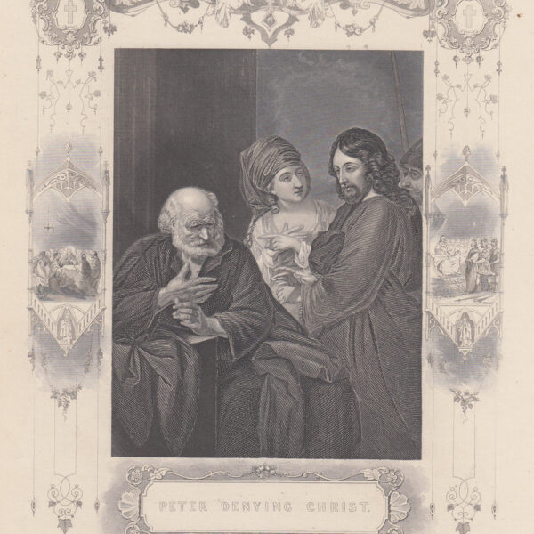 Pietro rinnega Cristo 1830