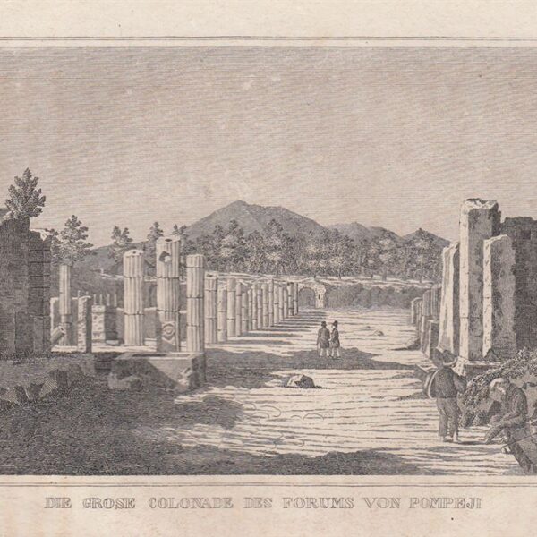 Pompei, Colonne del Forum, 1834