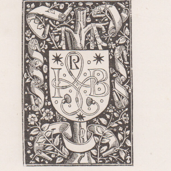 Logo di antica libreria parigina, 1882