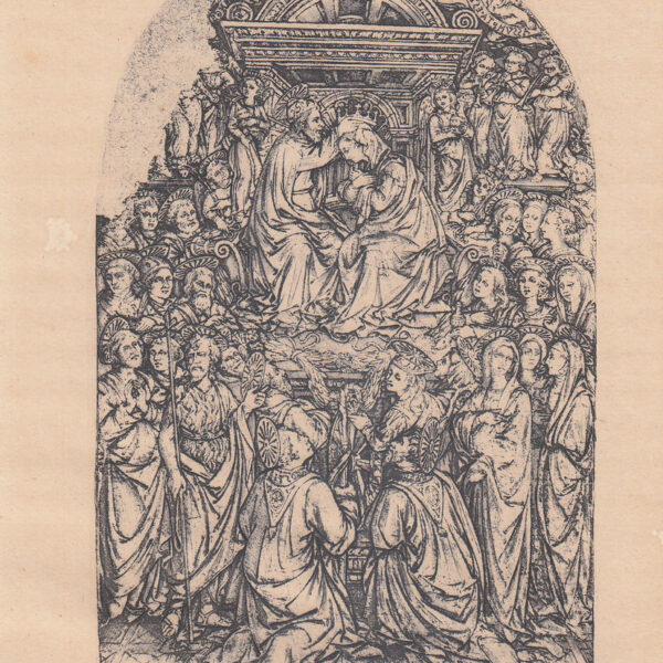 Maso Finiguerra, Incoronazione della Vergine, XIX secolo