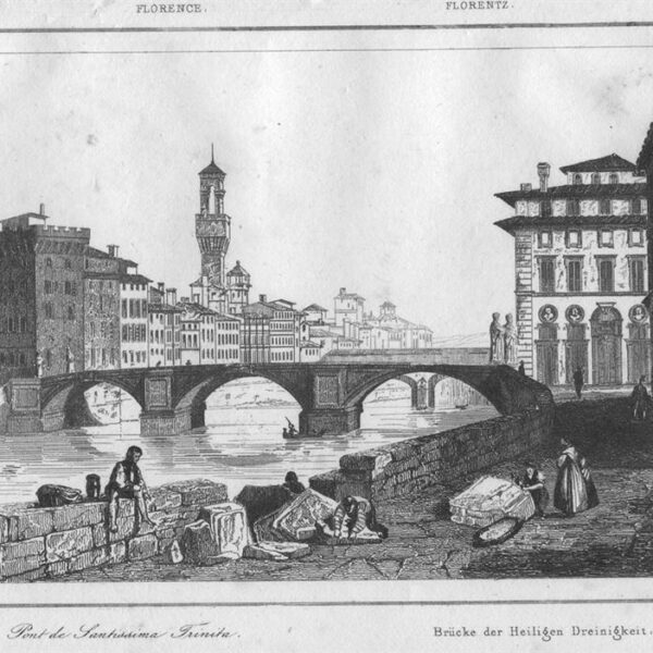 Firenze, Ponte della Santissima Trinità, 1835
