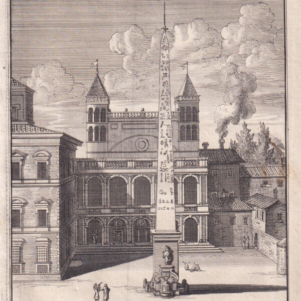 Roma, Obelisco Lateranense, 1724