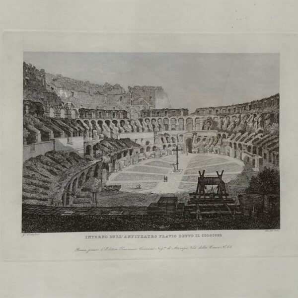 Interno del Colosseo, Cottafavi, 1843