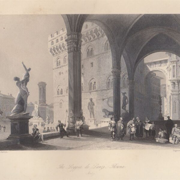 Firenze, Loggia dei Lanzi, 1850
