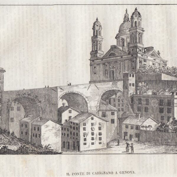 Il Ponte di Carignano a Genova, 1837