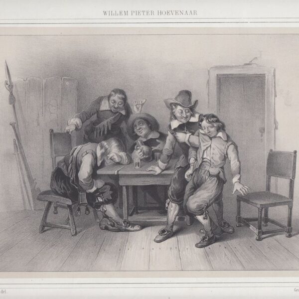 Nella taverna, Willem Pieter Hoevenaar, 1845