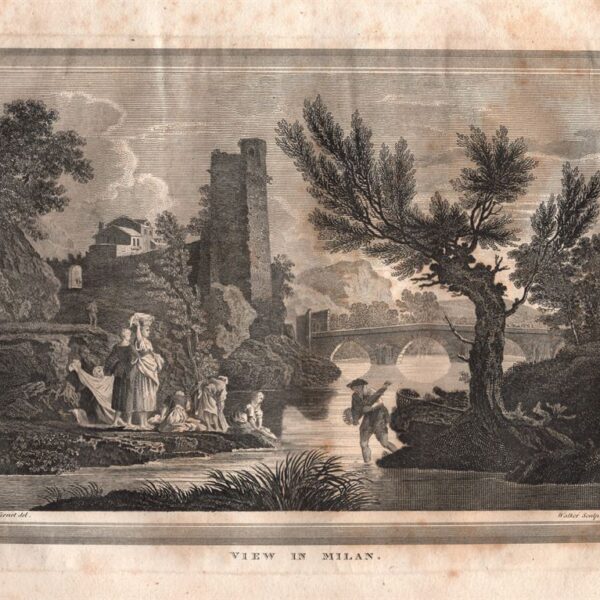 Milano, Veduta con il fiume Lambro, 1813