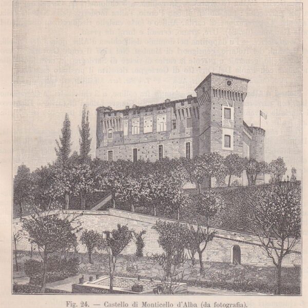 Alba, Cuneo, Castello di Monticello, 1890