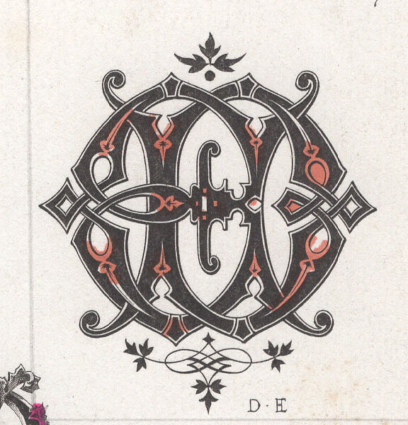 Cifre DE intrecciate, 1881