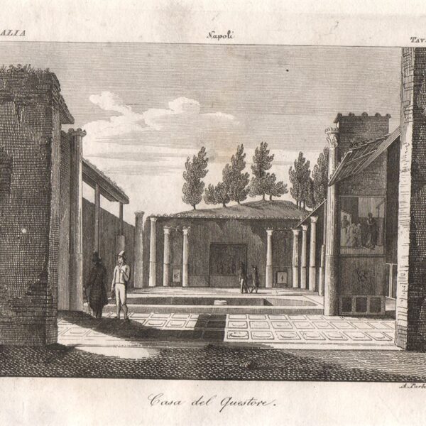 Pompei, Casa del Questore, 1841