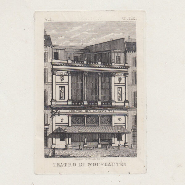 Pistolesi, Teatro di Nouveatés, 1850