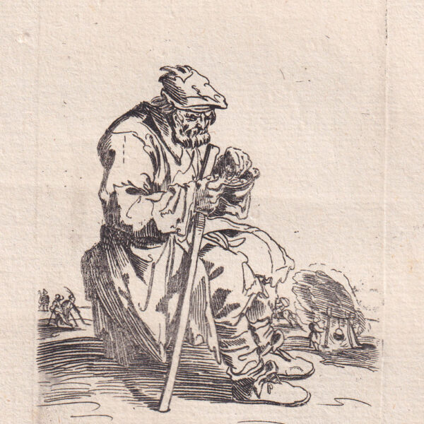 Jacques Callot, Mendicante seduto