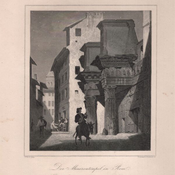 Roma, Tempio di Minerva, 1860