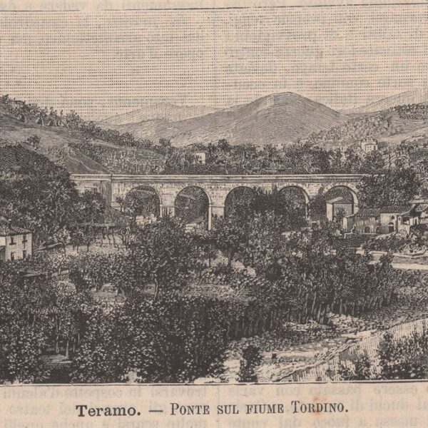 Teramo, Ponte sul fiume Tordino, 1890