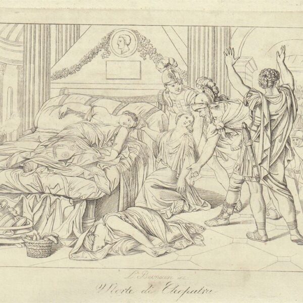 La morte di Cleopatra, 1842