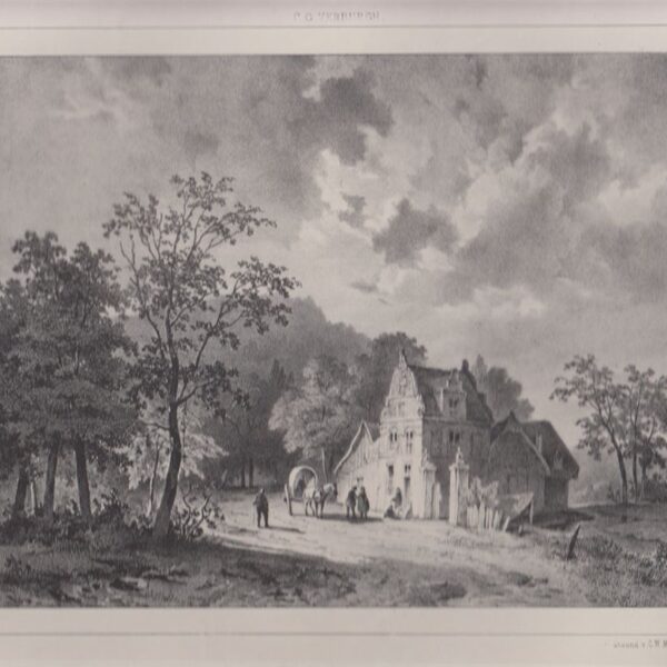 Paesaggio olandese, C.G.Verburgh, 1845