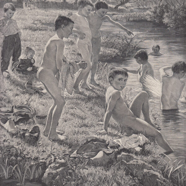 Bambini in Spiaggia, 1890