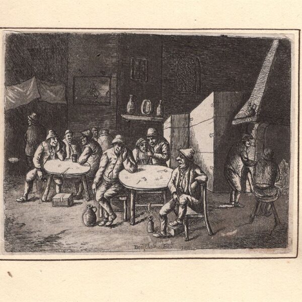 David Deuchar (1743-1808), Contadini che discutono in una locanda