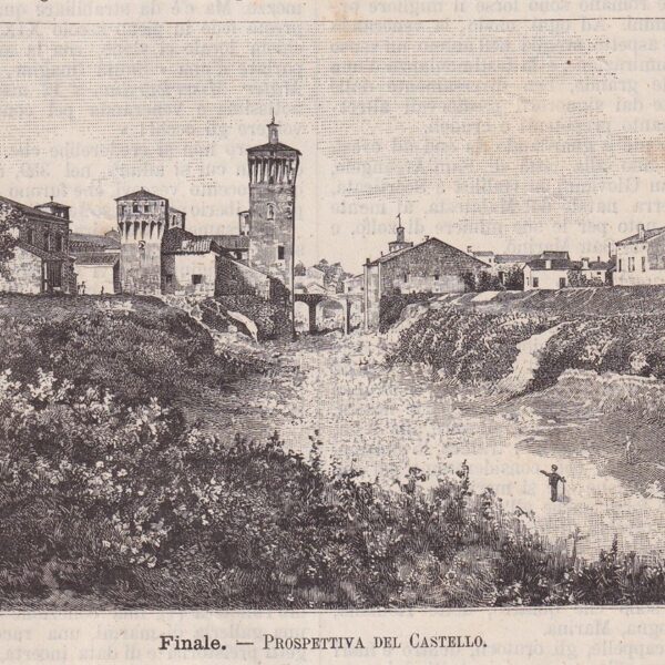 Finale, Prospettiva del Castello, 1890
