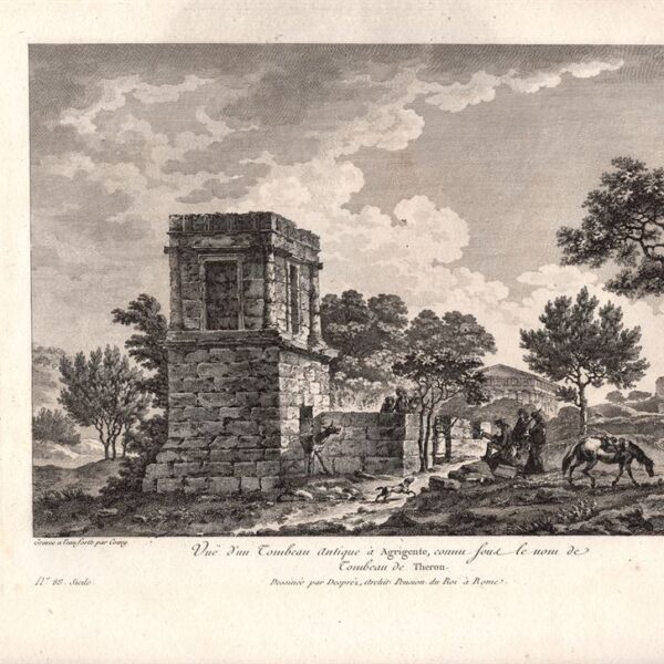 Agrigento, Tomba di Theron, Saint-Non, 1781-86