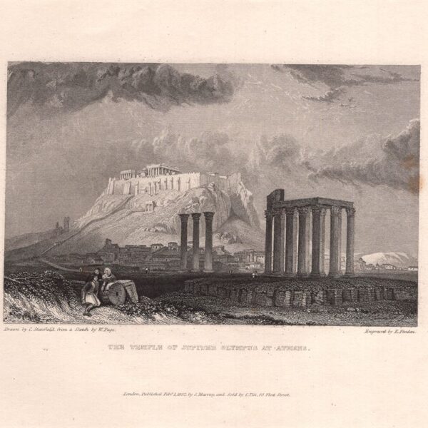Atene, Il tempio di Giove OLimpo, 1832