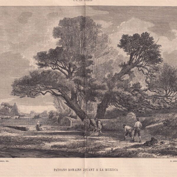 Contadini romani che giocano a ruzzica, 1845