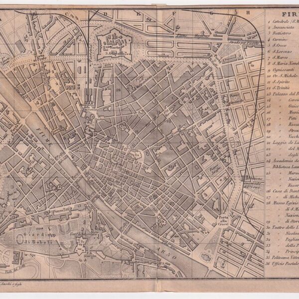 Mappa di Firenze, 1873