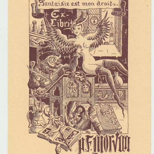 P.F. Morvan (Francia) exlibris