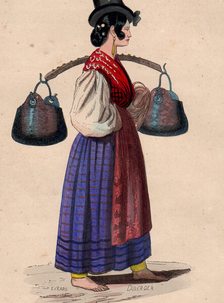 Portatrice di acqua a Venezia, 1844