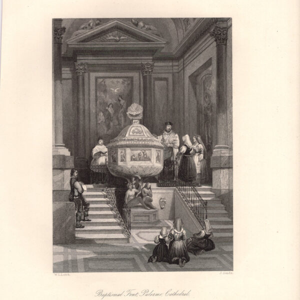 Palermo, Fonte Battesimale della Cattedrale, 1850