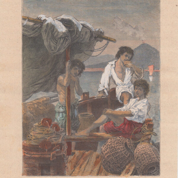 Nel Porto di Portici, Napoli, 1874