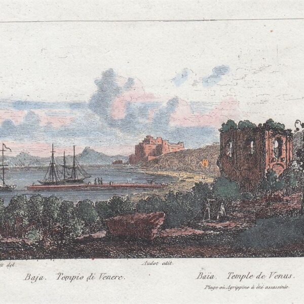 Baia, Tempio di Venere, Campi Flegrei, 1835