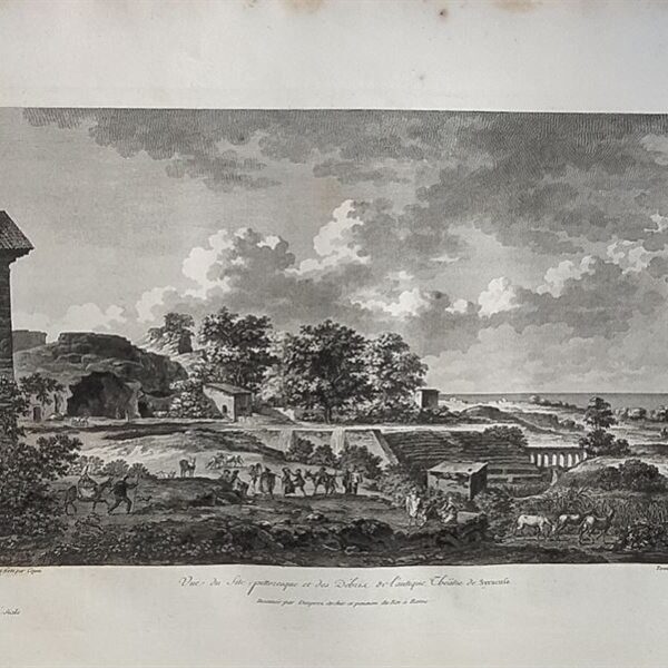 Siracusa, Veduta dell'antico teatro, Saint-Non, 1781-86