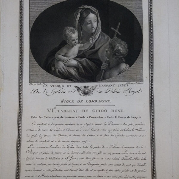 Guido Reni, La Vergine ed il Bambino Gesù, 1786