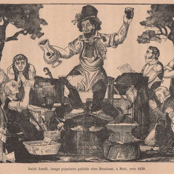 Saint Lundi, xilografia dell'800