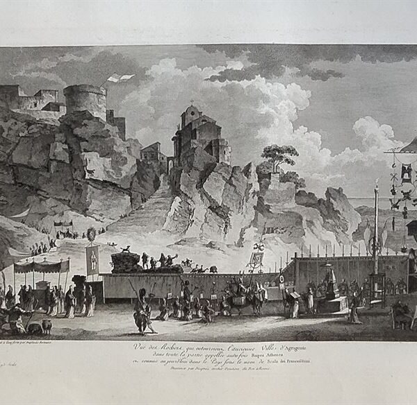 Agrigento, Rupe Atenea, Saint-Non, 1781-86