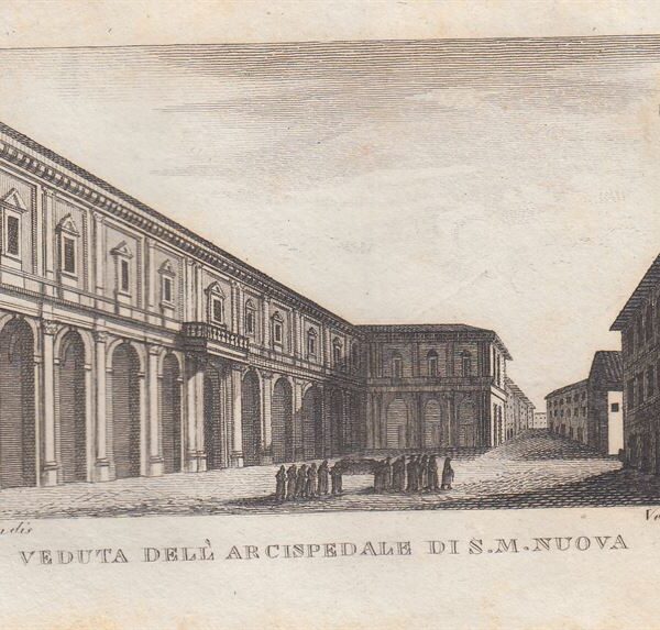 Veduta dell'Arcispedale di S.M.Nuova, Firenze, 1826