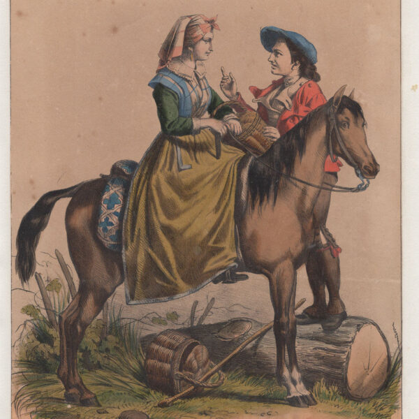 Donna a cavallo, 1850